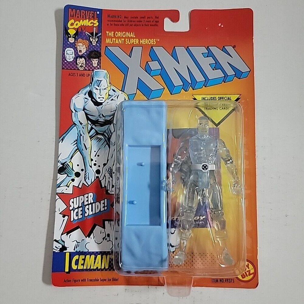Marvel Comics X Men Iceman Action Figure 1993 Toybiz Vintage - MINT IN PACKAGE
